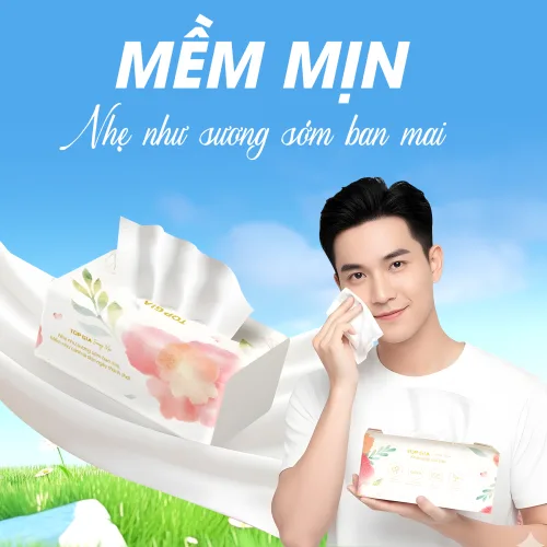 1 Thùng Giấy Ăn 10 Gói Topgia Sương Mai