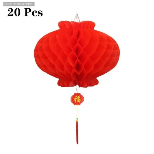 1 Túi 10 cái LỒNG ĐÈN GIẤY ( F15 / 12CM )