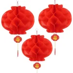 1 Túi 10 cái LỒNG ĐÈN GIẤY ( F15 / 12CM )