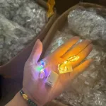 10 Dây ĐÈN CHỚP PIN ĐỦ MÀU & MÀU VÀNG loại 1m