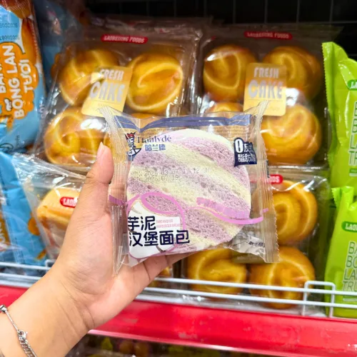 3 Bánh Mì Hamburger HAALVDE Vị Khoai Môn, Vị Chà Bông
