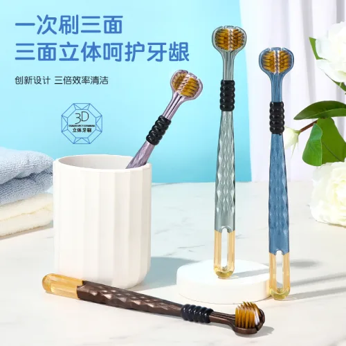 4 Bàn Chải Đánh Răng 3 Mặt Vệ Sinh Răng Miệng 18.5cm