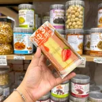 5 Cái Bánh Bông Lan Tam Giác CHUNSANJIAO Vị Dâu - Màu Hồng