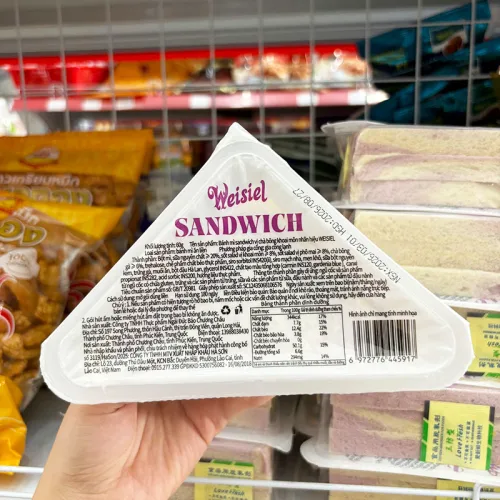 5 Cái Bánh Sandwich Weisiel Tam Giác Vị Khoai Môn