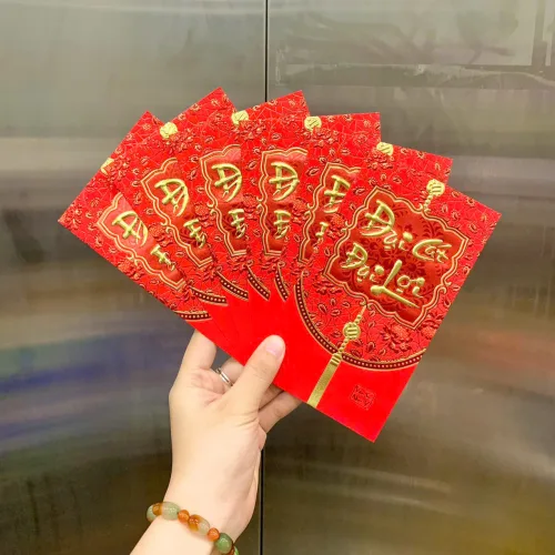 60 BAO LÌ XÌ NHUNG BẢN TO( CHỌN ĐƯỢC 10 HÌNH - 1 HÌNH 6 CÁI) nhiều hình