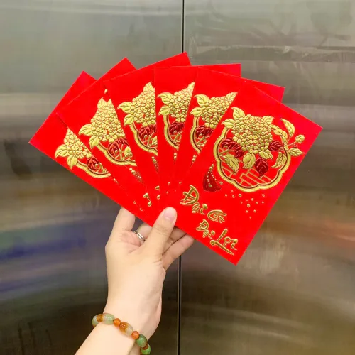 60 BAO LÌ XÌ NHUNG BẢN TO( CHỌN ĐƯỢC 10 HÌNH - 1 HÌNH 6 CÁI) nhiều hình