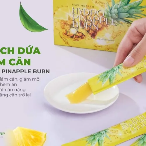 Ăn 1 gói thạch dứa Matxi Corp vào buổi sáng để dọn sạch mỡ thừa