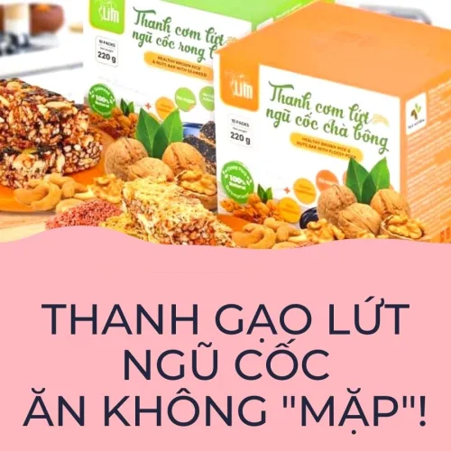Ăn không ” M Ậ P ” với thanh gạo lứt ngũ cốc Herbslim