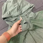 Áo khoác có nón màu xanh nhiều size