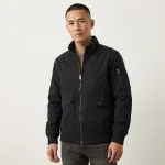 Áo Khoác Kaki Dày Lót Dù Nam Cổ Trụ Có Túi Trong Cao Cấp Big Size
