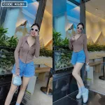 Áo khoác len nữ hot girl form ngắn QC