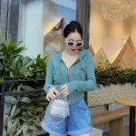 Áo khoác len nữ hot girl form ngắn QC