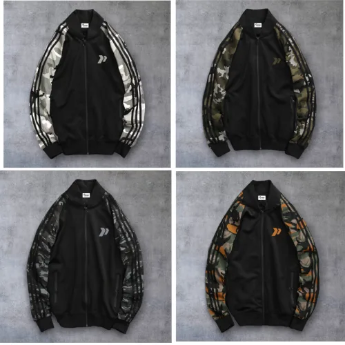 Áo Khoác Nam Bomber Phối Tay Lính