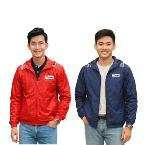 Áo Khoác Nam Dù 2 Lớp Có Nón Logo Rurumen