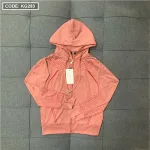 Áo khoác nữ có nón nhiều size màu hồng cam