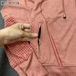 Áo khoác nữ có nón nhiều size màu hồng cam