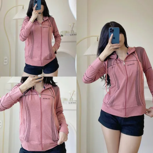 Áo khoác nữ có nón thun giãn xỏ ngón