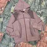 Áo khoác nữ có nón thun giãn xỏ ngón