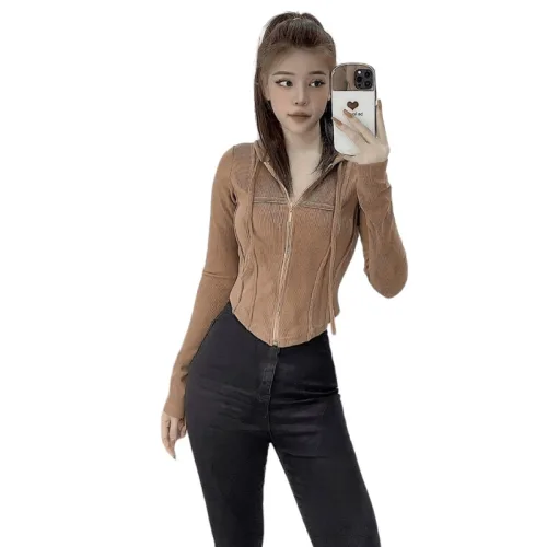 Áo khoác nữ len nữ form ngắn cao cấp