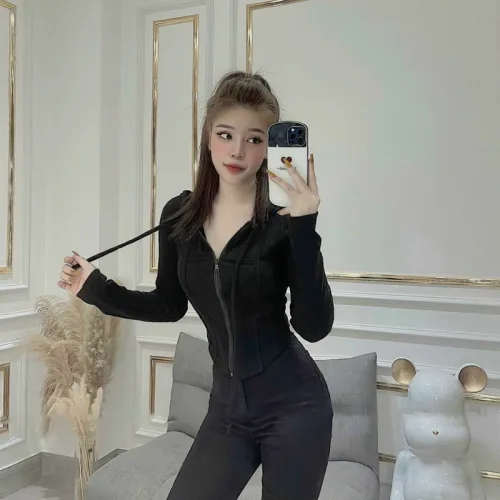 Áo khoác nữ len nữ form ngắn cao cấp