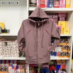 Áo khoác nữ màu tím nhiều size có nón