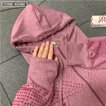 Áo khoác nữ màu tím nhiều size có nón