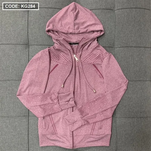 Áo khoác nữ màu tím nhiều size có nón