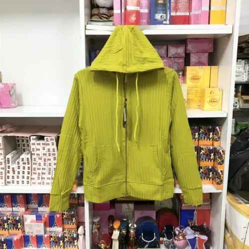 Áo khoác nữ thun gân có nón