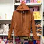 Áo khoác nữ thun gân có nón