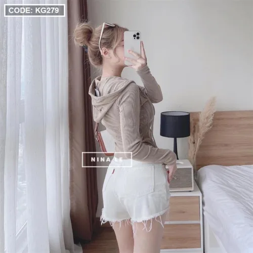 Áo khoác nữ thun tăm chống nắng QC