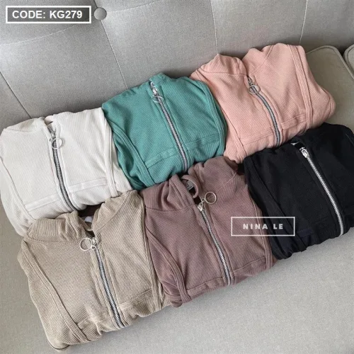 Áo khoác nữ thun tăm chống nắng QC