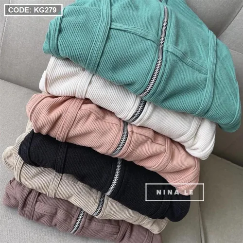 Áo khoác nữ thun tăm chống nắng QC