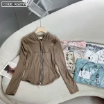Áo khoác nữ thun tăm chống nắng QC