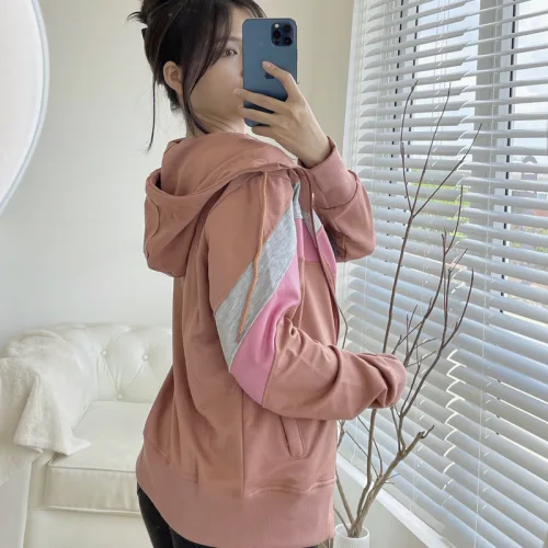 Áo Khoác Nữ Chất Thun PQ Arian Có Nón Sọc Ngang Màu Size Dưới 55kg