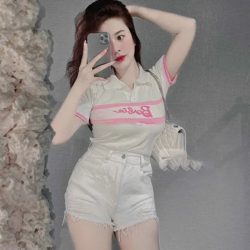 Áo len nữ Babie cổ bẻ QC(nhiều màu)