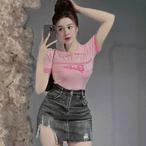 Áo len nữ Babie cổ bẻ QC(nhiều màu)