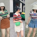 Áo Len sọc cổ bẻ QC