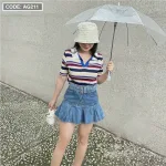 Áo Len sọc cổ bẻ QC