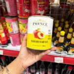 Đào Ngâm Nước Đường Prince 820g