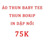 Áo Thun Baby Tee Thun Borip In Nổi Mạc AH 787