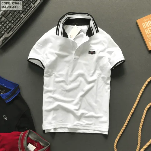 Áo Thun Polo Nam Cổ Phối Bo Sọc