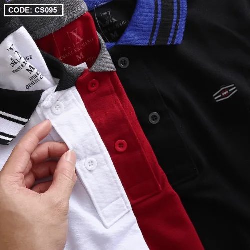 Áo Thun Polo Nam Cổ Phối Bo Sọc