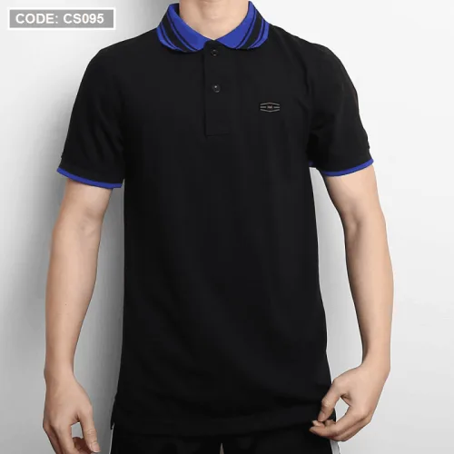 Áo Thun Polo Nam Cổ Phối Bo Sọc