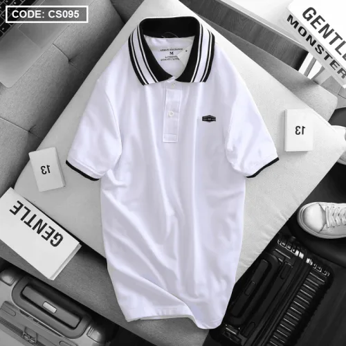 Áo Thun Polo Nam Cổ Phối Bo Sọc