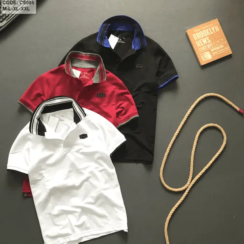 Áo Thun Polo Nam Cổ Phối Bo Sọc