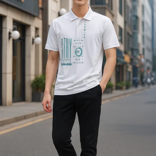Áo Thun Nam Cổ Bẻ Pack Horse In Chữ Stay 1978 Cao Cấp (Có Size 3x)