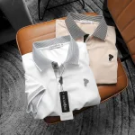 Áo Thun Nam Cổ Bẻ Pack Hourse Viền Bo Sọc Nhuyễn Thêu Logo (Có size 3x)