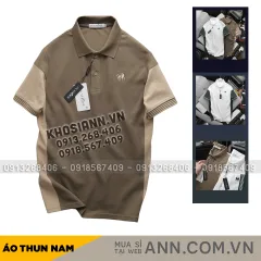 Áo Thun Nam Cổ Bẻ PackHorse Thêu Nổi Logo Con Ngựa (Có size 3x)