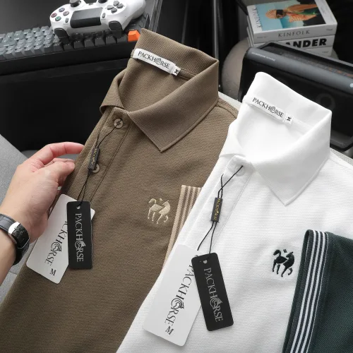 Áo Thun Nam Cổ Bẻ PackHorse Thêu Nổi Logo Con Ngựa (Có size 3x)