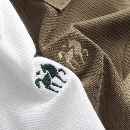 Áo Thun Nam Cổ Bẻ PackHorse Thêu Nổi Logo Con Ngựa (Có size 3x)